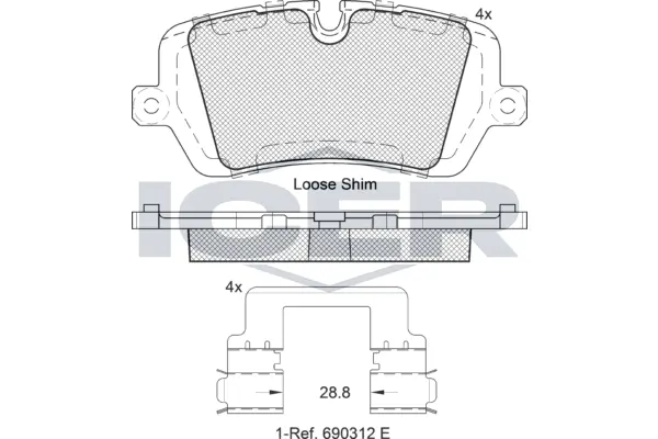 Brake Pad Set, disc brake 182120