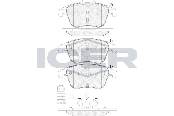 Brake Pad Set, disc brake 181923