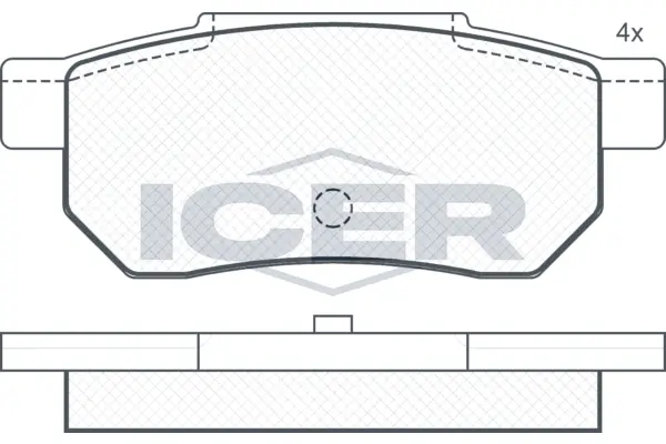Brake Pad Set, disc brake 180751