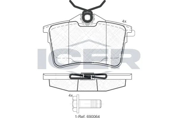 Brake Pad Set, disc brake 181895