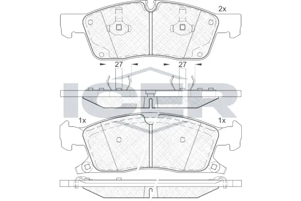 Brake Pad Set, disc brake 181988