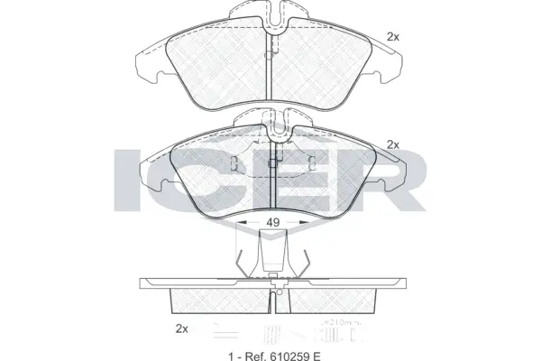 Brake Pad Set, disc brake 141104