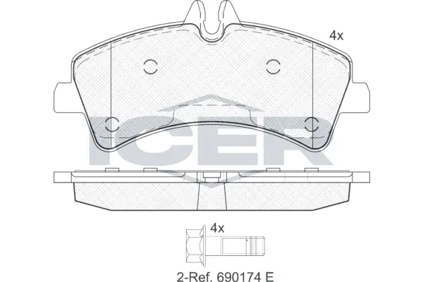 Brake Pad Set, disc brake 141849