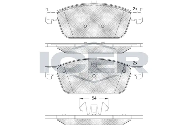Brake Pad Set, disc brake 182134
