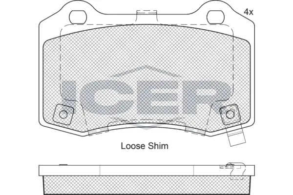 Brake Pad Set, disc brake 182230