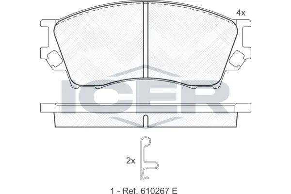 Brake Pad Set, disc brake 141337