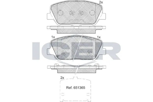 Brake Pad Set, disc brake 182090
