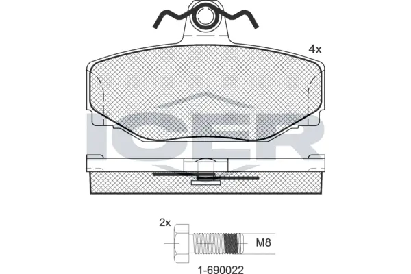 Brake Pad Set, disc brake 181155-700
