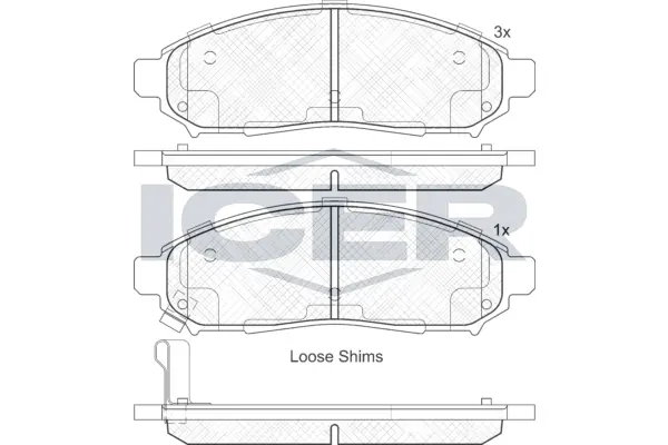 Brake Pad Set, disc brake 182003