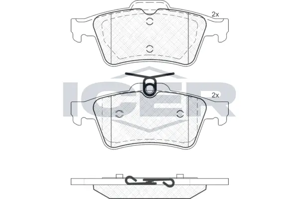 Brake Pad Set, disc brake 181651