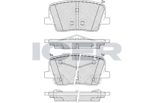 Brake Pad Set, disc brake 182356