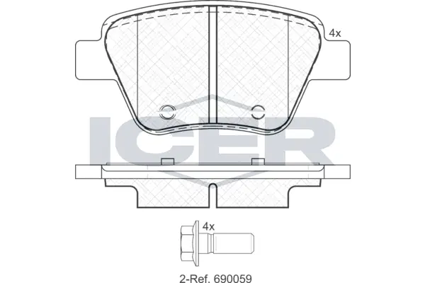 Brake Pad Set, disc brake 181967