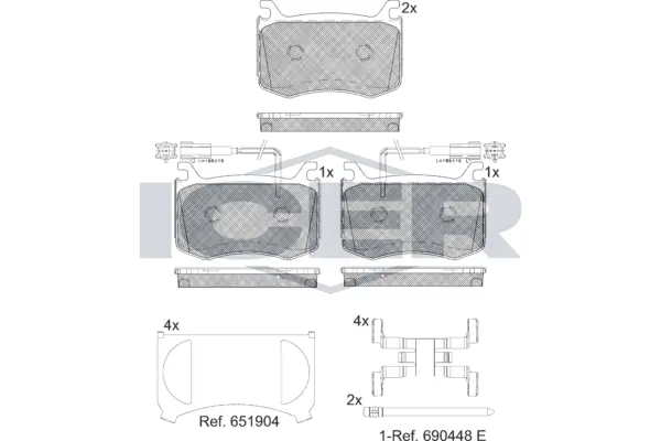 Brake Pad Set, disc brake 182303