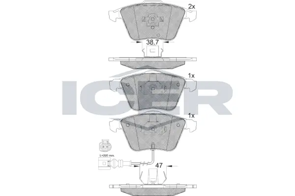 Brake Pad Set, disc brake 181653