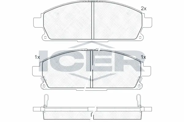 Brake Pad Set, disc brake 181521