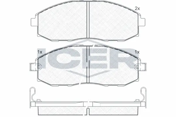 Brake Pad Set, disc brake 141266