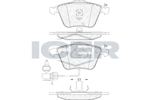 Brake Pad Set, disc brake 181531