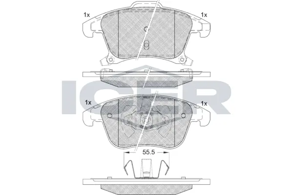 Brake Pad Set, disc brake 182231