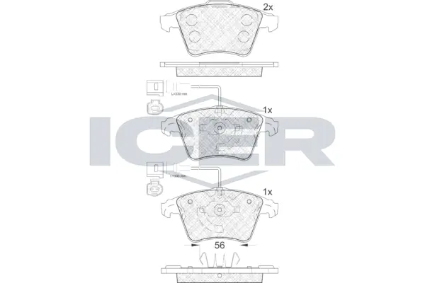 Brake Pad Set, disc brake 181777