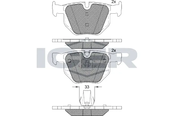 Brake Pad Set, disc brake 181685-202