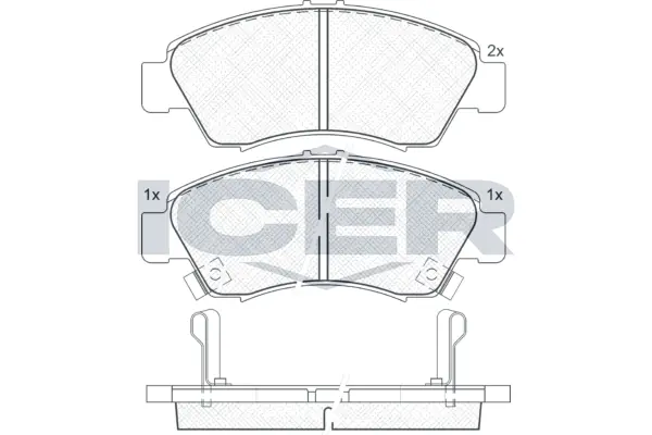 Brake Pad Set, disc brake 180958