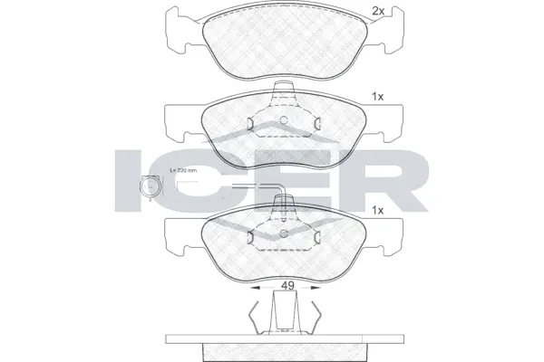 Brake Pad Set, disc brake 181124