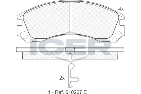 Brake Pad Set, disc brake 181358