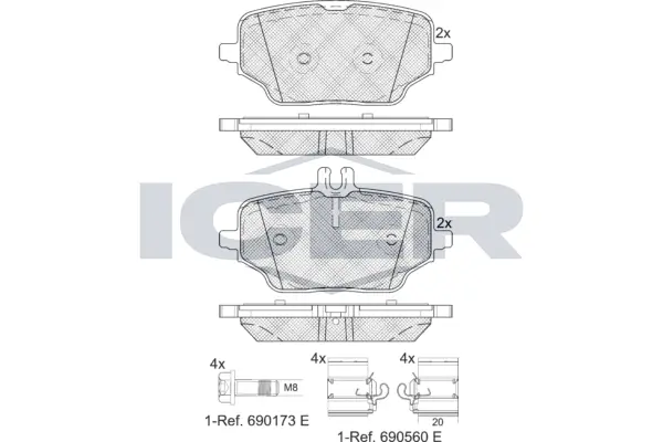 Brake Pad Set, disc brake 182392