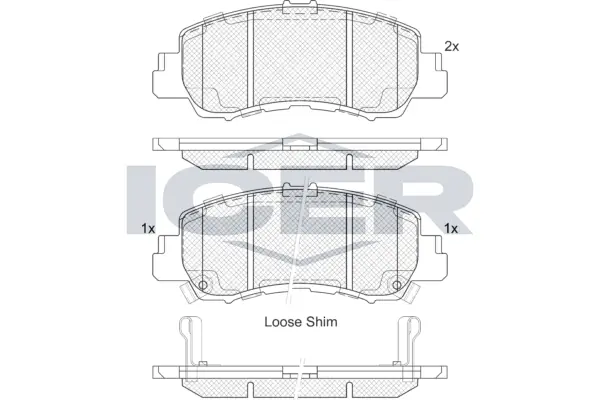 Brake Pad Set, disc brake 182340
