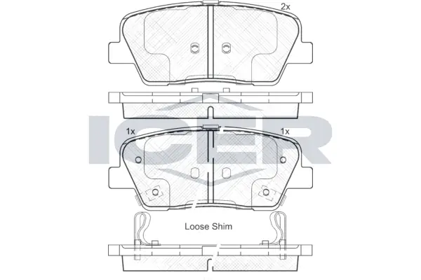 Brake Pad Set, disc brake 181954