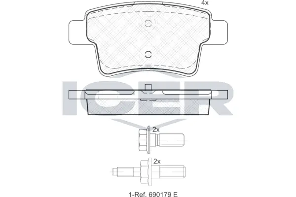 Brake Pad Set, disc brake 181853