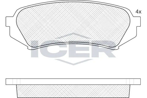 Brake Pad Set, disc brake 181734