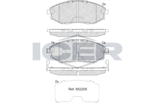 Brake Pad Set, disc brake 182336