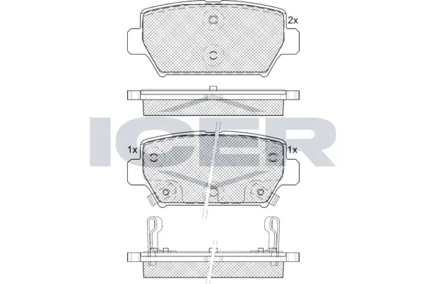 Brake Pad Set, disc brake 182338