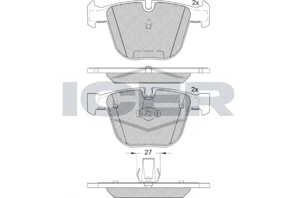 Brake Pad Set, disc brake 181949