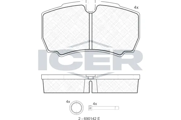 Brake Pad Set, disc brake 151640