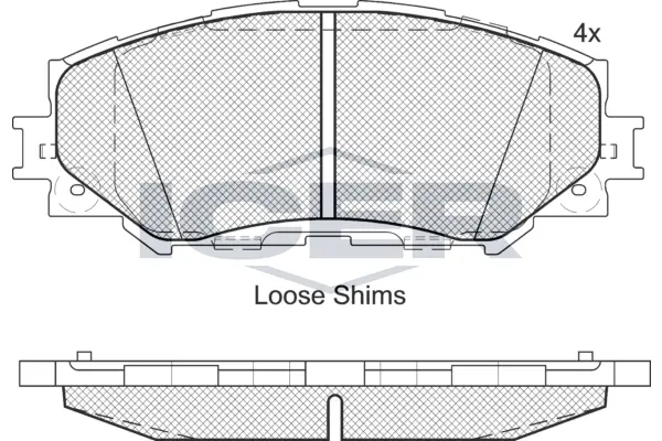 Brake Pad Set, disc brake 181760