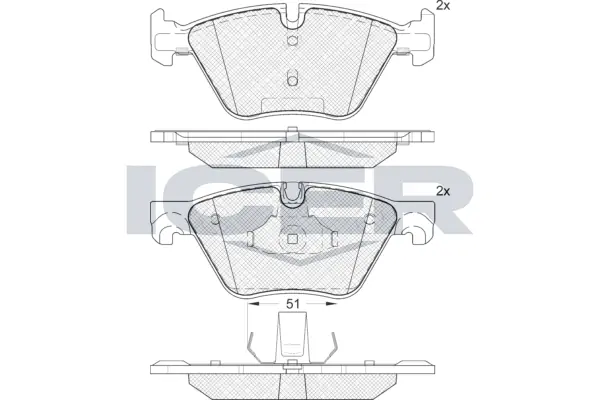 Brake Pad Set, disc brake 182002