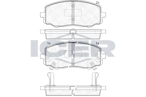 Brake Pad Set, disc brake 181937