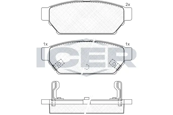 Brake Pad Set, disc brake 180982