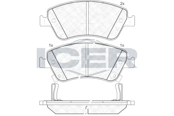 Brake Pad Set, disc brake 181869