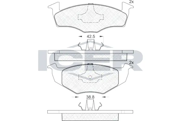 Brake Pad Set, disc brake 181130