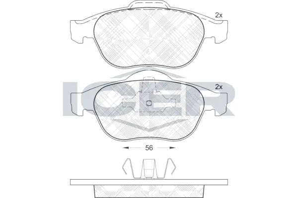 Brake Pad Set, disc brake 181533