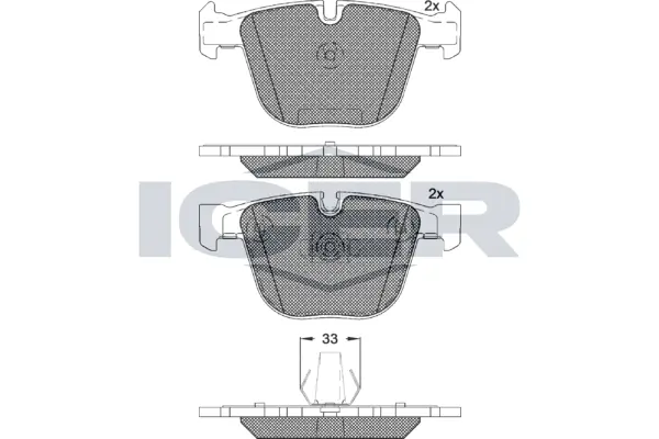 Brake Pad Set, disc brake 181687