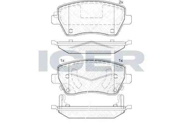 Brake Pad Set, disc brake 182019