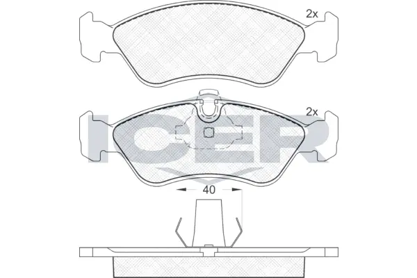 Brake Pad Set, disc brake 181152