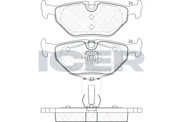 Brake Pad Set, disc brake 181707