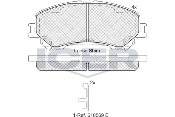 Brake Pad Set, disc brake 182181-200