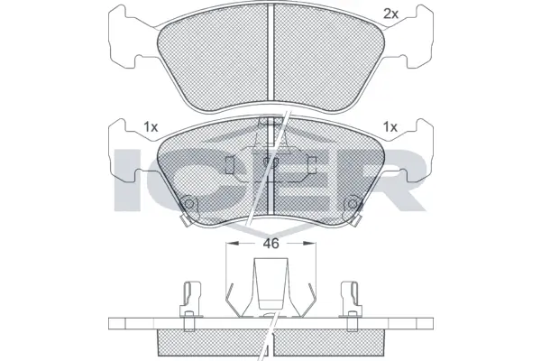 Brake Pad Set, disc brake 181235