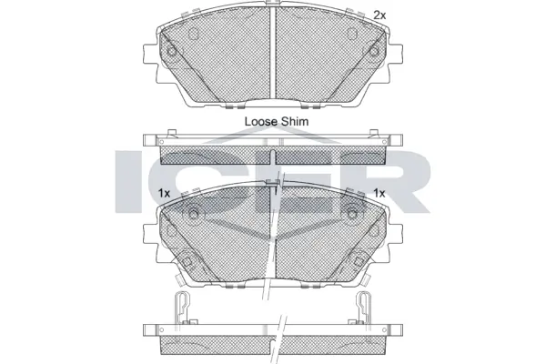 Brake Pad Set, disc brake 182364